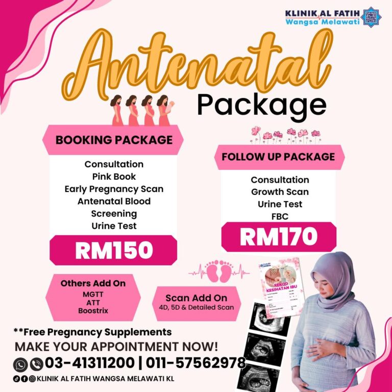 pakej ultrasound antenatal - klinik wangsa melawati